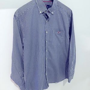 Vineyard Vines - Men’s Tucker Button down Shirt - Medium -Blue Plaid -Preowned